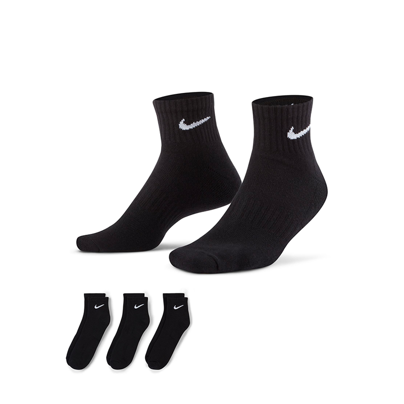 Chaussettes Nike Ankle Noir (2 paires)